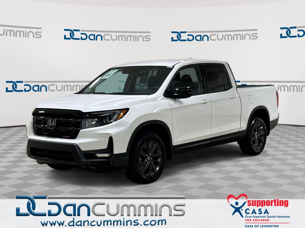 White 2024 Honda Ridgeline Pickup Truck All-Wheel Drive 9-Speed Automatic