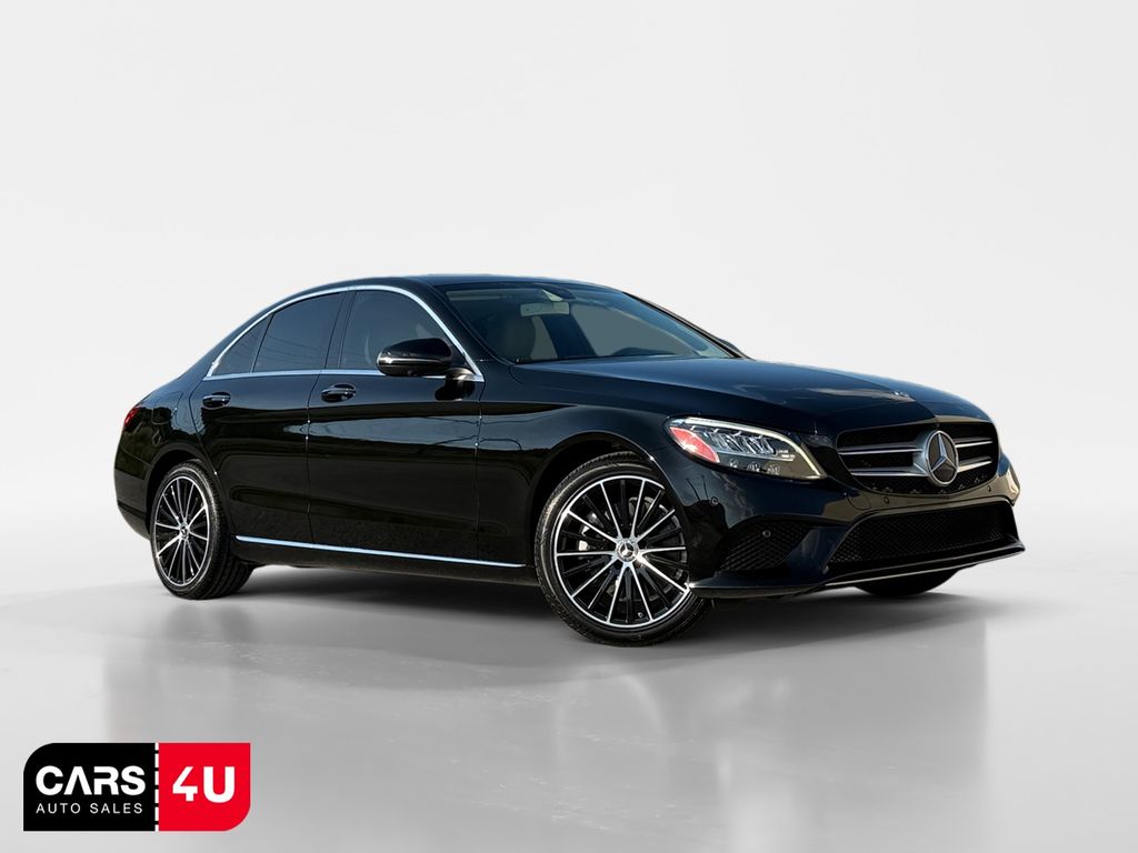 Black 2020 Mercedes-Benz C-Class Sedan Rear-Wheel Drive 9-Speed Automatic