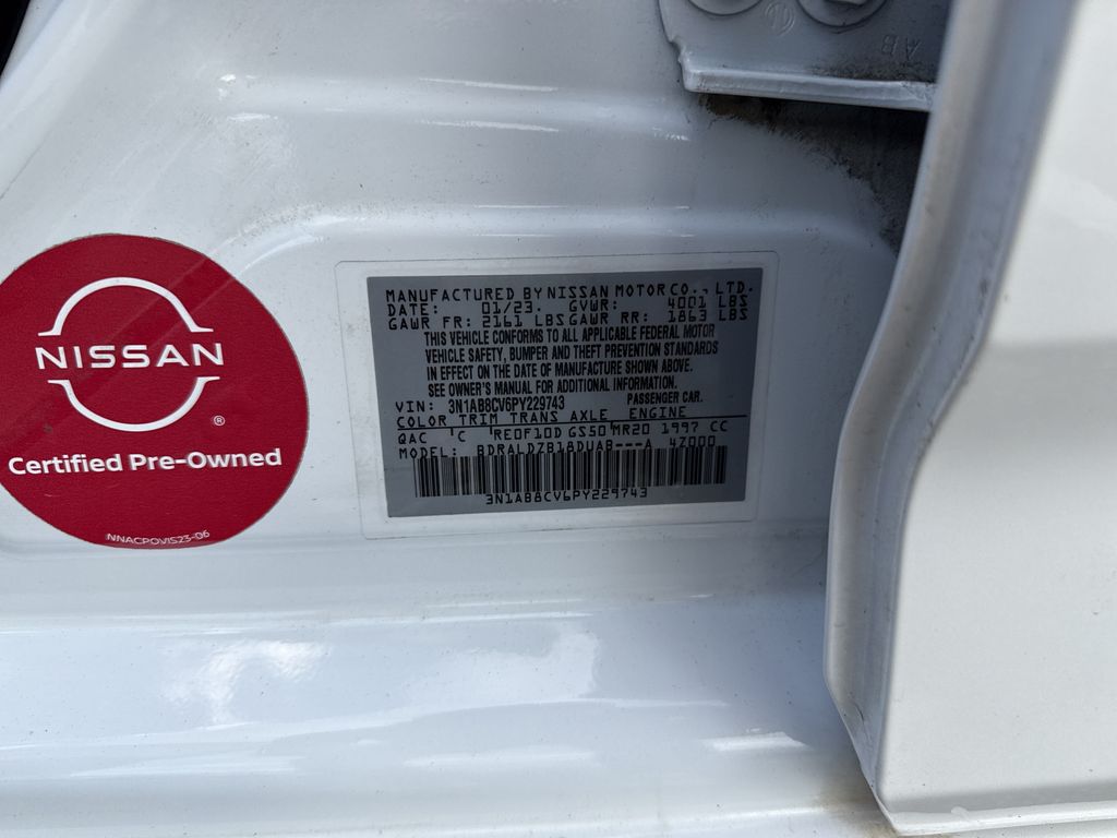 2023 Nissan Sentra SV White at DeMontrond Auto Country