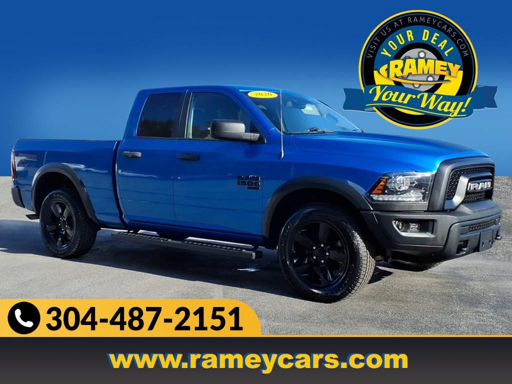 Hydro Blue Pearlcoat 2020 RAM 1500 Classic Warlock Quad Cab 4WD Pickup Truck Four-Wheel Drive 8-Speed Automatic