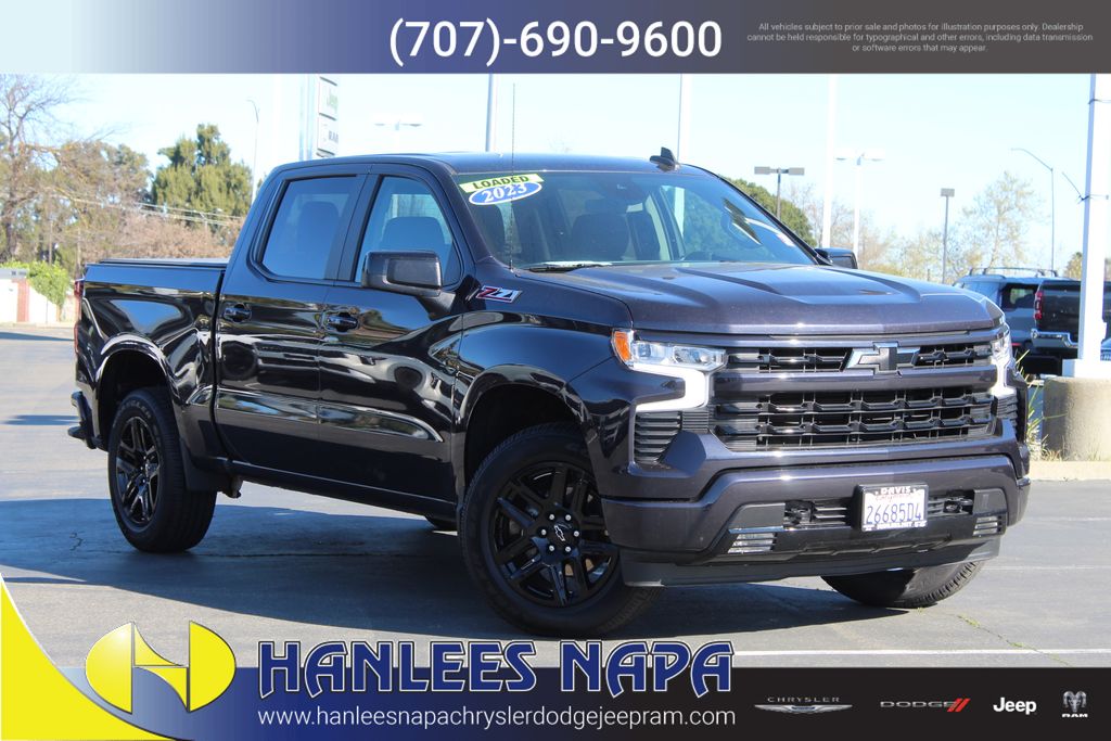 Dark Ash Metallic 2023 Chevrolet Silverado 1500 Pickup Truck Four-Wheel Drive Automatic