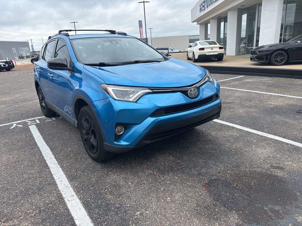2018 Electric Storm Blue Toyota RAV4 LE FWD SUV