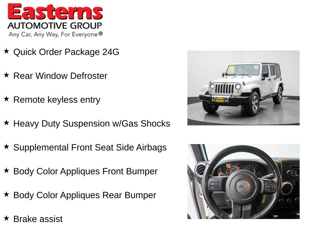 Used 2018 White Jeep Unlimited Sahara image 11