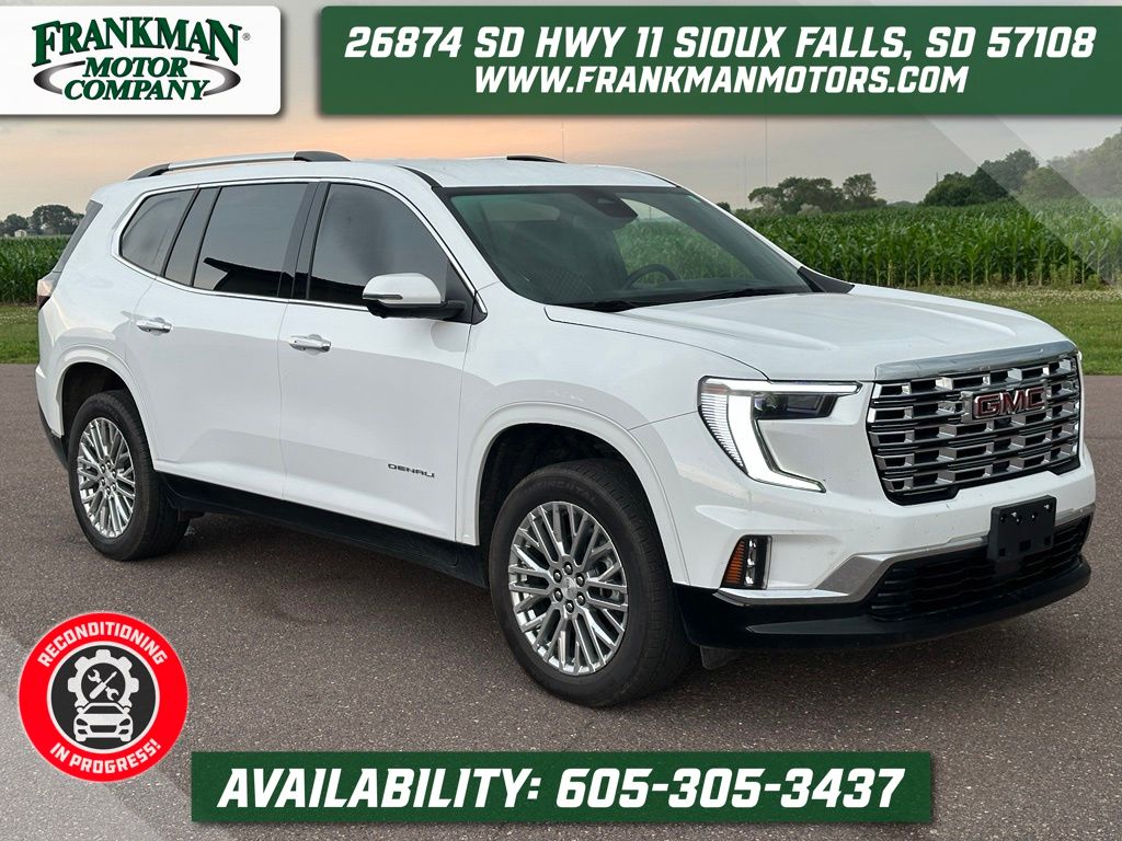 Summit White 2024 GMC Acadia SUV / Crossover Front-Wheel Drive 8-Speed Automatic