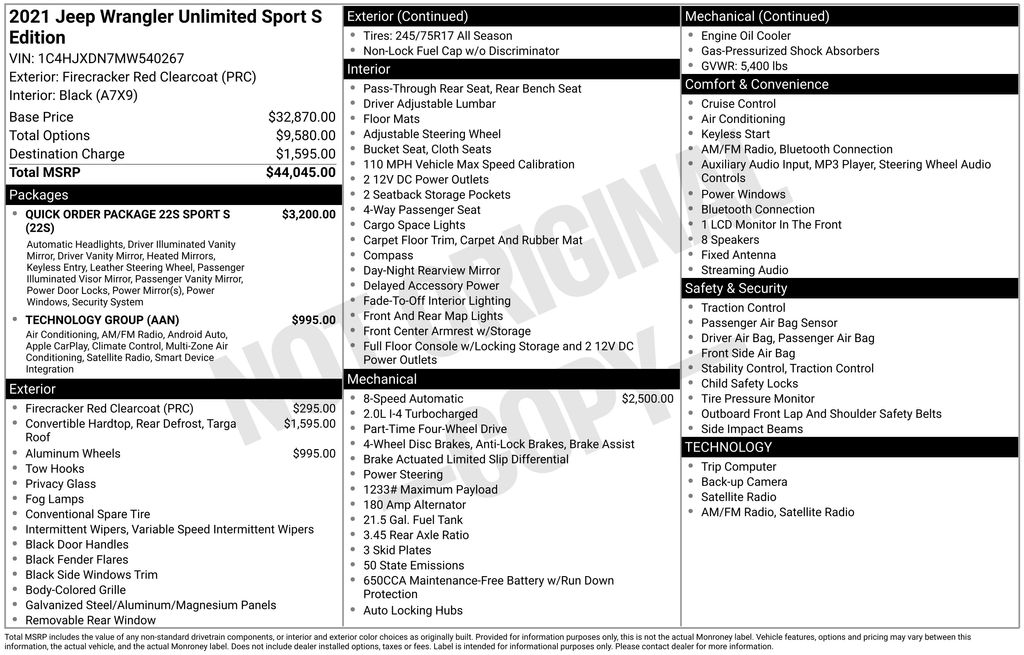 Used 2021 Jeep Wrangler SUV