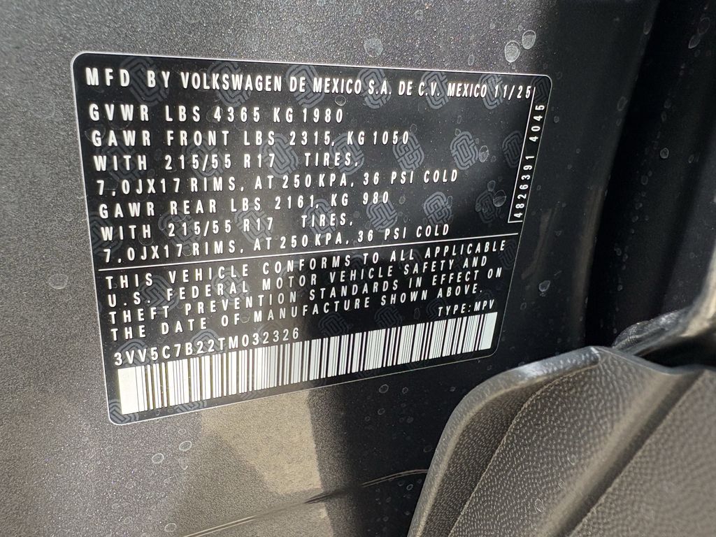 New 2026 Gray Volkswagen 1.5T S image 27