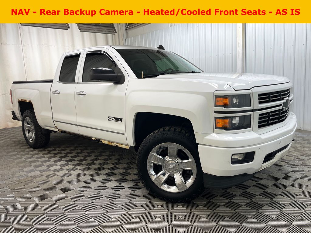 Summit White 2015 Chevrolet Silverado 1500 LTZ Double Cab 4WD Pickup Truck Four-Wheel Drive 6-Speed Automatic Overdrive