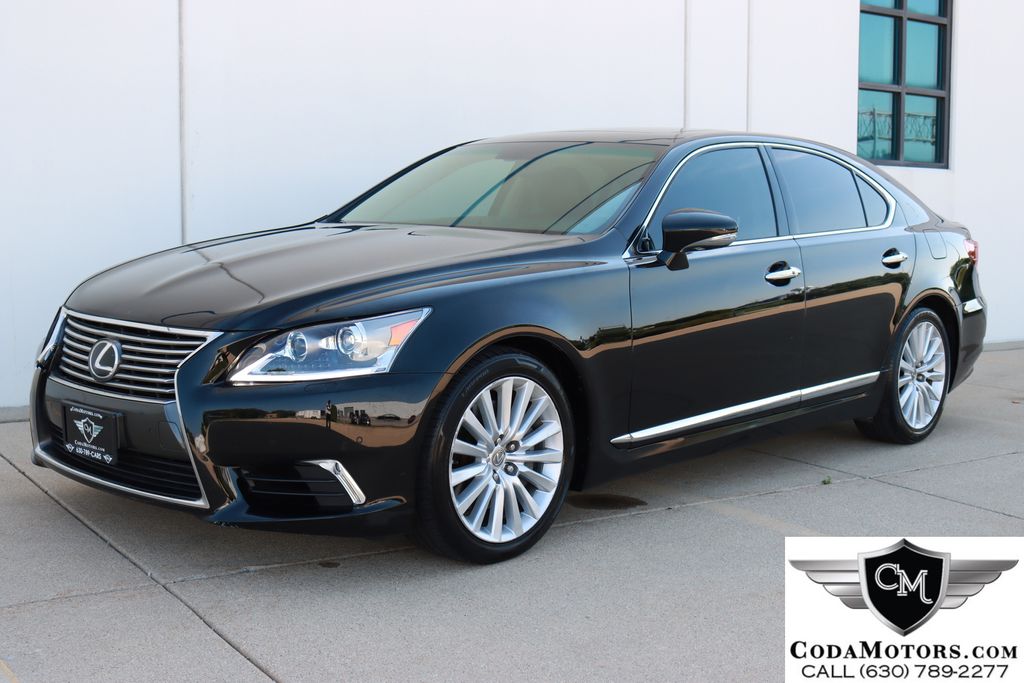 Black 2015 Lexus LS Sedan All-Wheel Drive 8-Speed Automatic