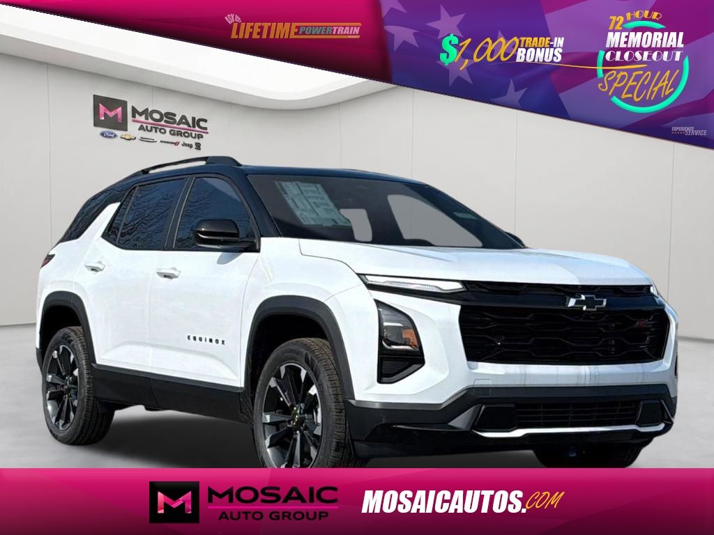 Polar White Tricoat 2026 Chevrolet Equinox RS FWD SUV / Crossover Front-Wheel Drive Continuously Variable Transmission
