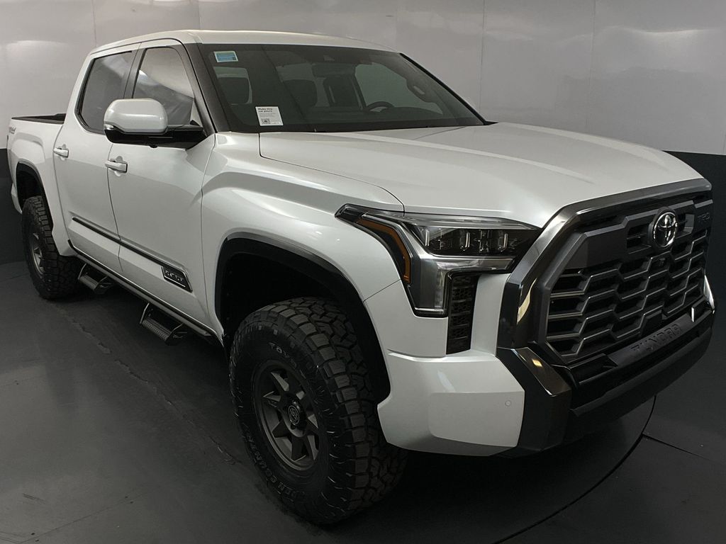 White (Wind Chill Pearl) 2026 Toyota Tundra Platinum CrewMax Cab 4WD Pickup Truck Four-Wheel Drive Automatic
