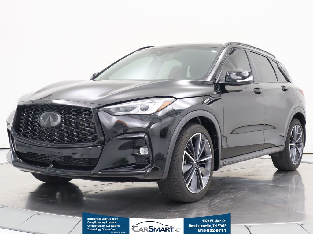Black Obsidian 2024 INFINITI QX50 Sport FWD SUV / Crossover Front-Wheel Drive Continuously Variable Transmission