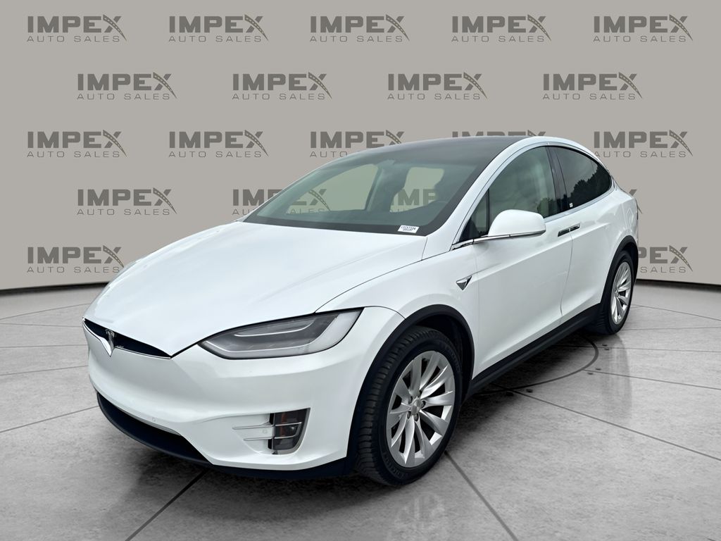 Pearl White Multi-Coat 2019 Tesla Model X 100D AWD SUV / Crossover All-Wheel Drive 1-Speed Automatic