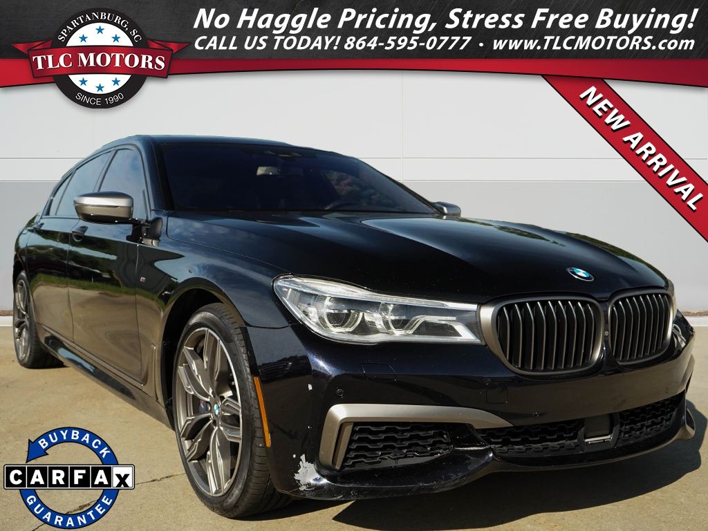 Black Sapphire Metallic 2019 BMW 7 Series Sedan All-Wheel Drive 8-Speed Automatic