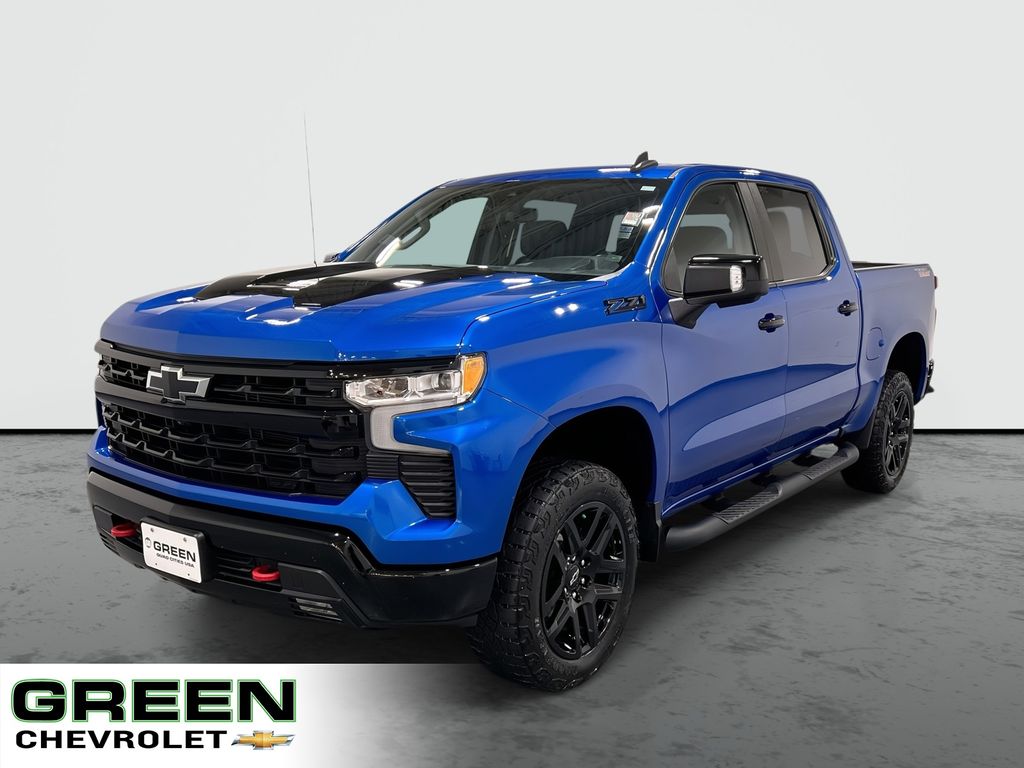 Glacier Blue Metallic 2023 Chevrolet Silverado 1500 Pickup Truck Four-Wheel Drive Automatic