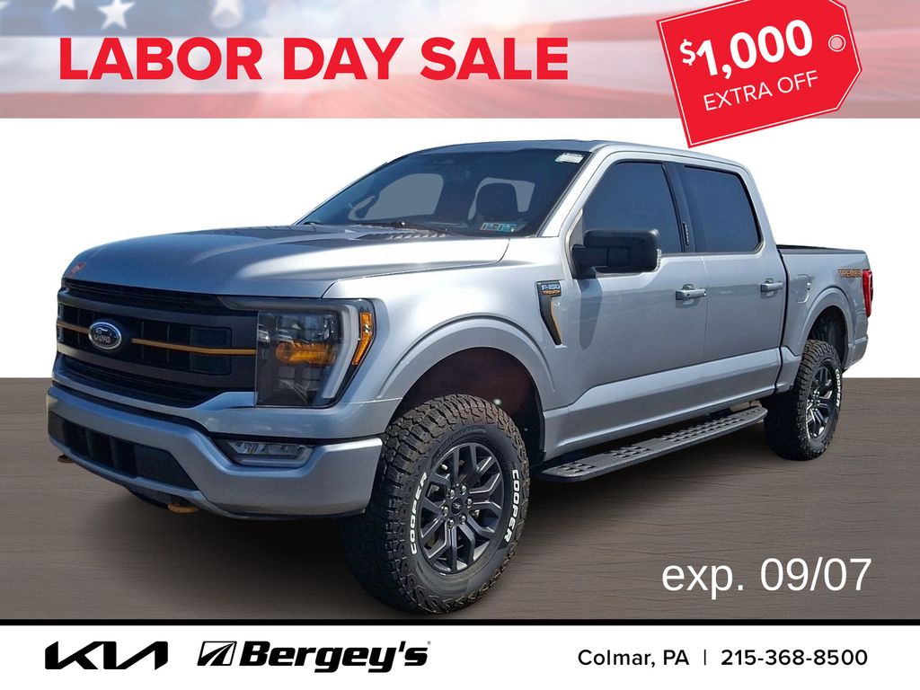 Iconic Silver Metallic 2023 Ford F-150 Pickup Truck Four-Wheel Drive Automatic
