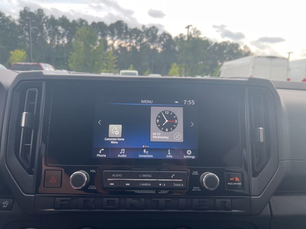 2025 Glacier White Nissan Frontier S 4X4 Truck