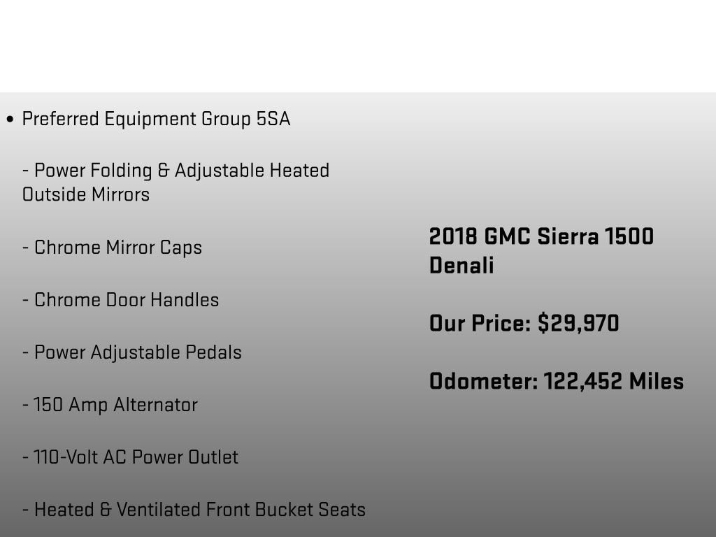 2018 GMC Sierra 1500 Denali Black at Klick Lewis Buick Chevrolet