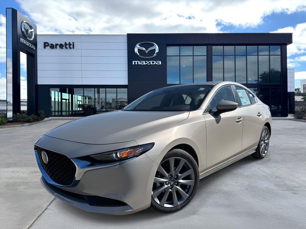 Gray (Platinum Quartz Metallic) 2026 Mazda MAZDA3 2.5 S Preferred Sedan FWD Sedan Front-Wheel Drive 6-Speed Automatic