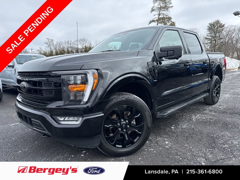 Agate Black Metallic 2023 Ford F-150 XLT SuperCrew 4WD Pickup Truck Four-Wheel Drive 10-Speed Automatic