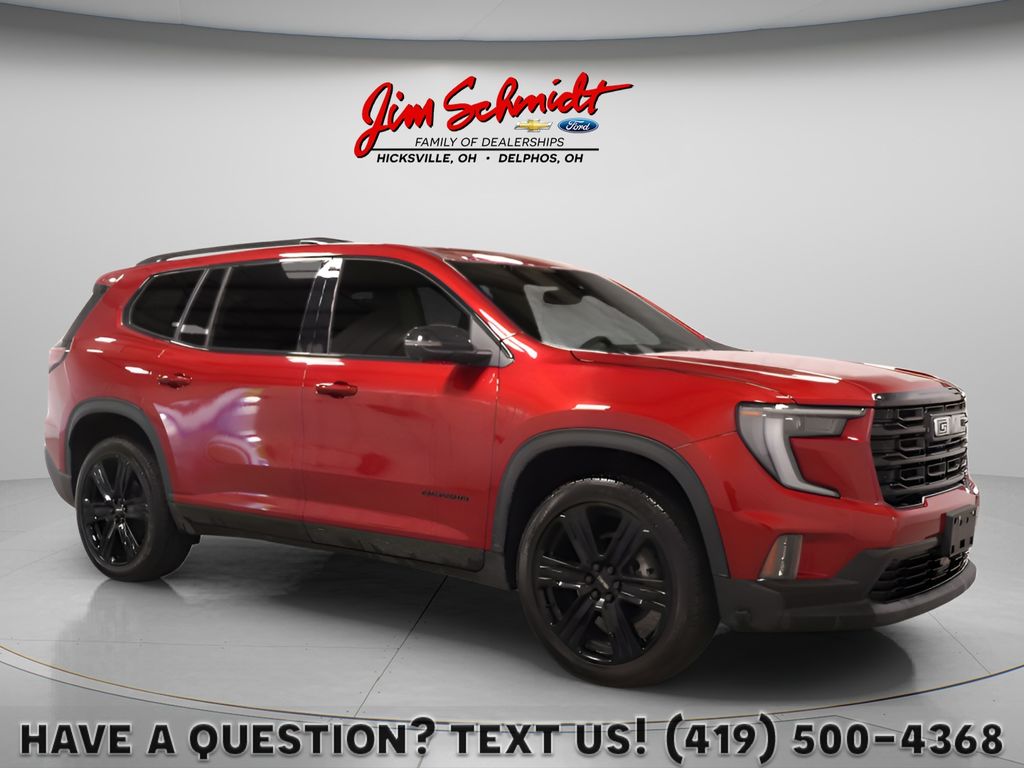Volcanic Red Tintcoat 2025 GMC Acadia SUV / Crossover Four-Wheel Drive 8-Speed Automatic
