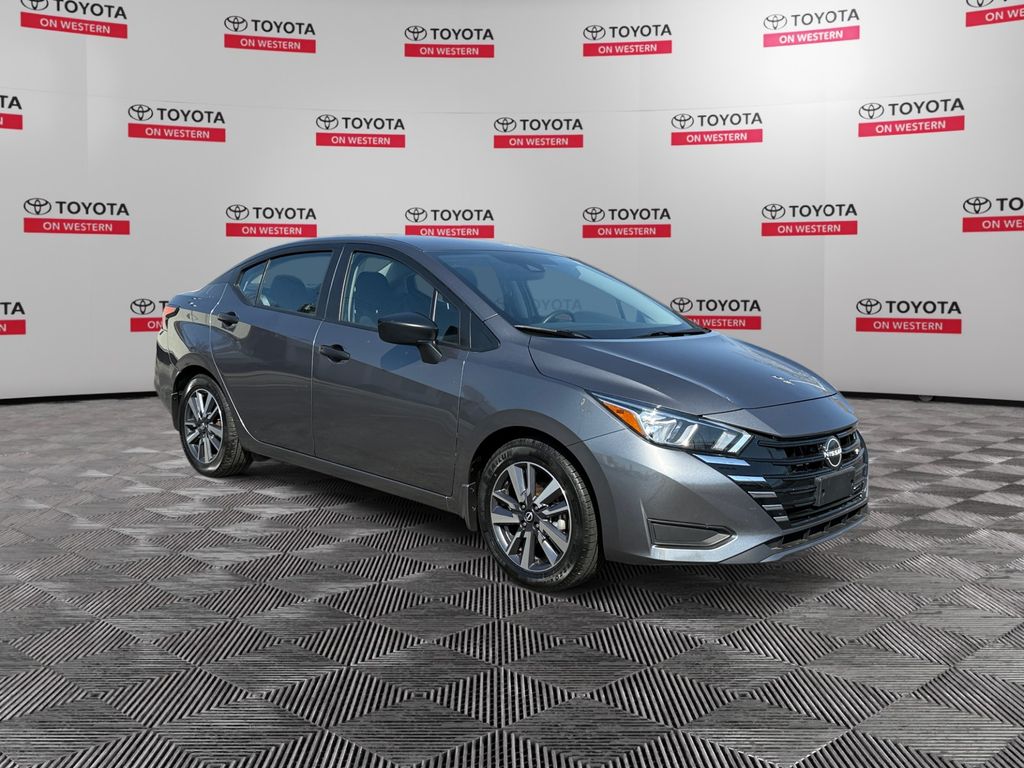 Gray (Gun Metallic) 2023 Nissan Versa S FWD Sedan Front-Wheel Drive Continuously Variable Transmission