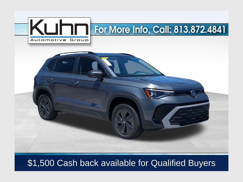 Platinum Gray Metallic 2026 Volkswagen Taos SUV / Crossover Front-Wheel Drive 8-Speed Automatic
