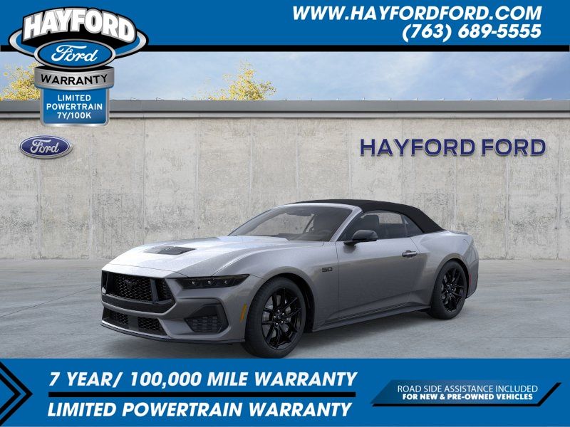 Carbonized Gray Metallic 2025 Ford Mustang GT Premium Convertible RWD Convertible Rear-Wheel Drive Automatic