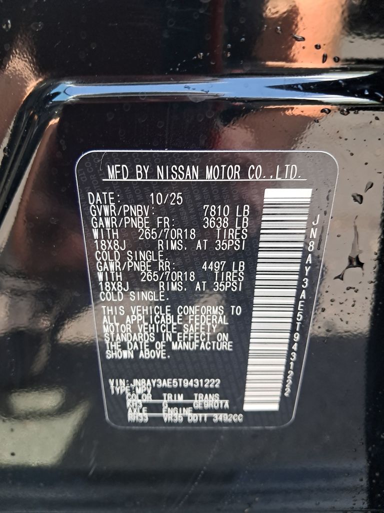 2026 Nissan Armada SV Black at John Sisson Motors