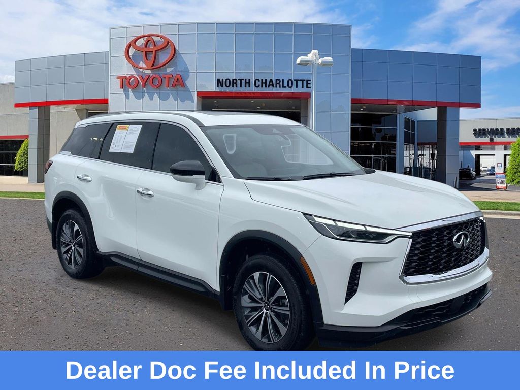 Glacier White 2025 INFINITI QX60 SUV / Crossover Front-Wheel Drive 9-Speed Automatic