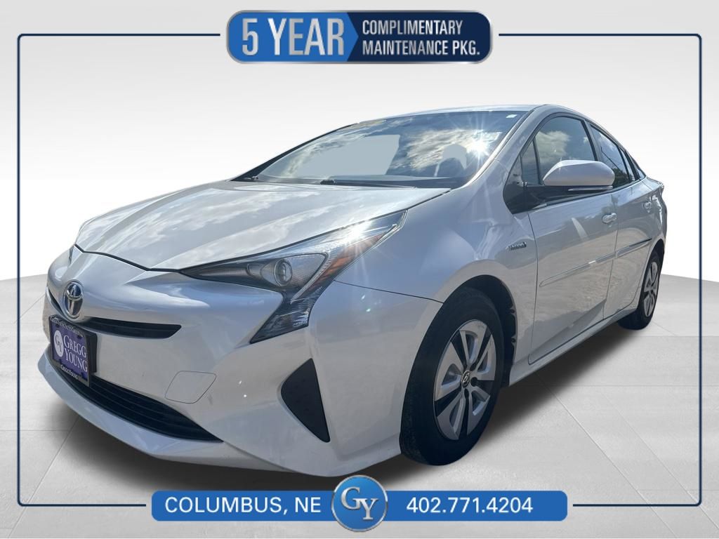 White (Blizzard Pearl) 2016 Toyota Prius Hatchback Front-Wheel Drive Continuously Variable Transmission