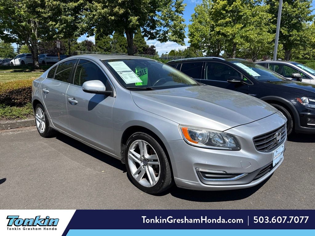 Bright Silver Metallic 2014 Volvo S60 Sedan Front-Wheel Drive 6-Speed Automatic