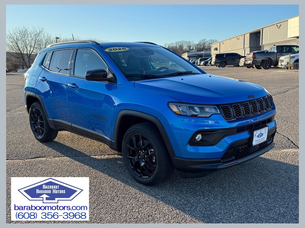 hydro blue pearlcoat 2026 Jeep Compass Latitude 4WD SUV / Crossover Four-Wheel Drive 8-Speed Automatic