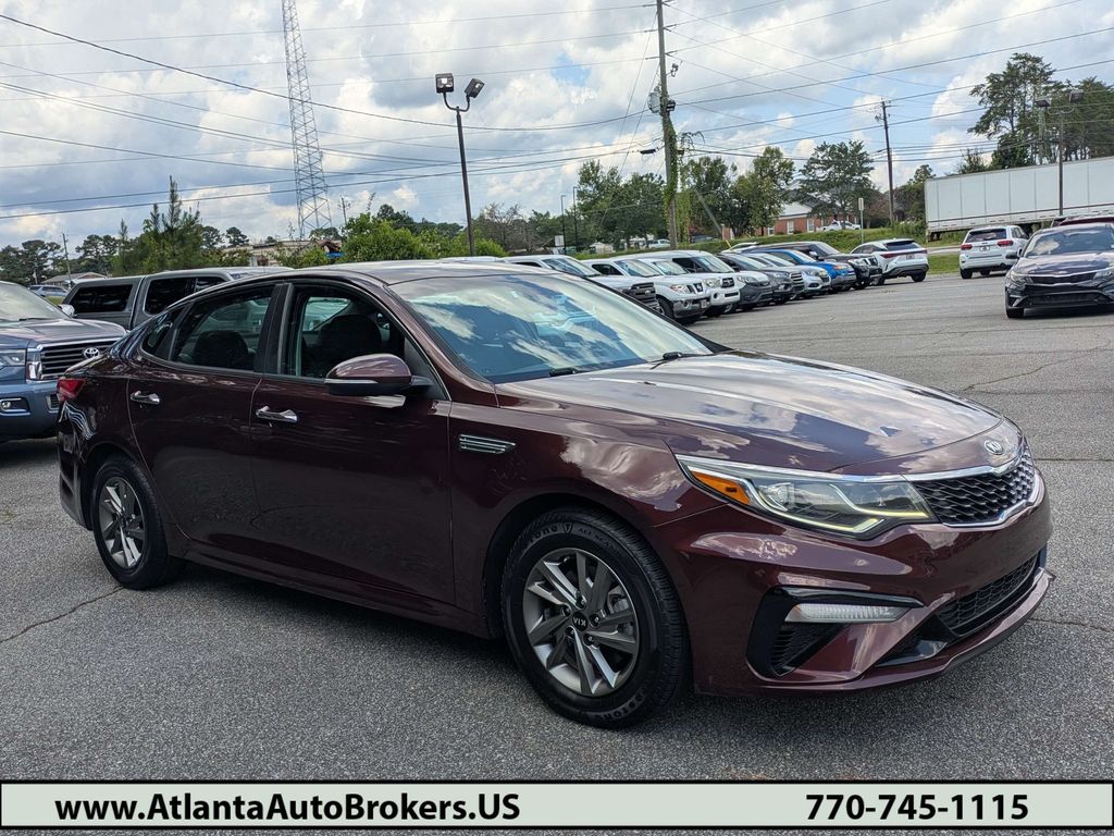 Red (Sangria) 2019 Kia Optima Sedan Front-Wheel Drive 6-Speed Automatic
