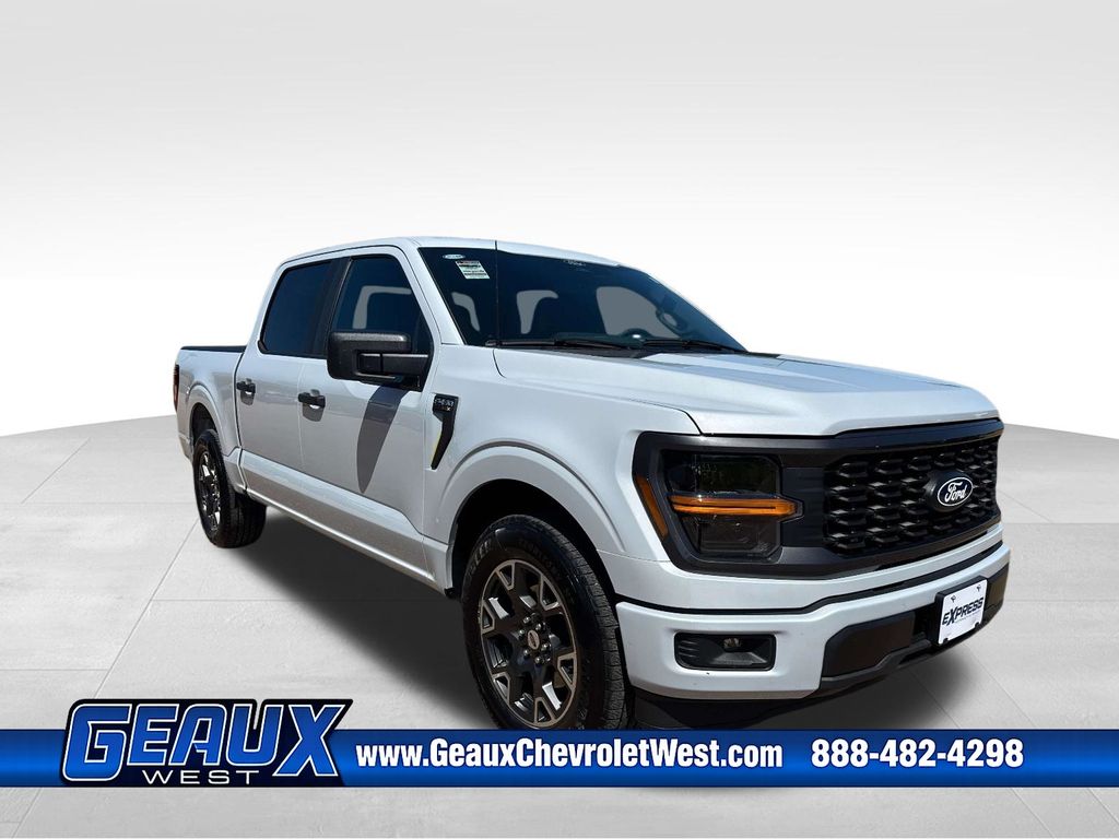 White Metallic 2025 Ford F-150 STX SuperCrew RWD Pickup Truck 4X2 Automatic