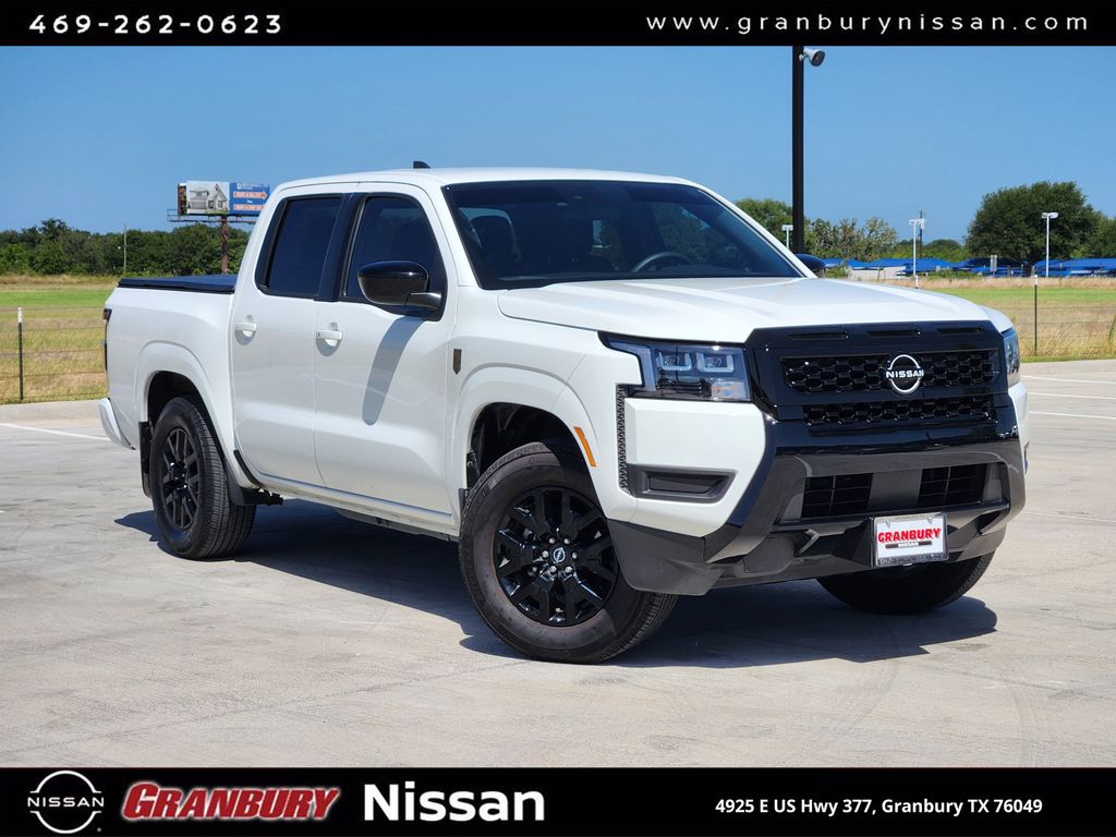 Glacier White 2026 Nissan Frontier Pickup Truck 4X2 9-Speed Automatic Overdrive
