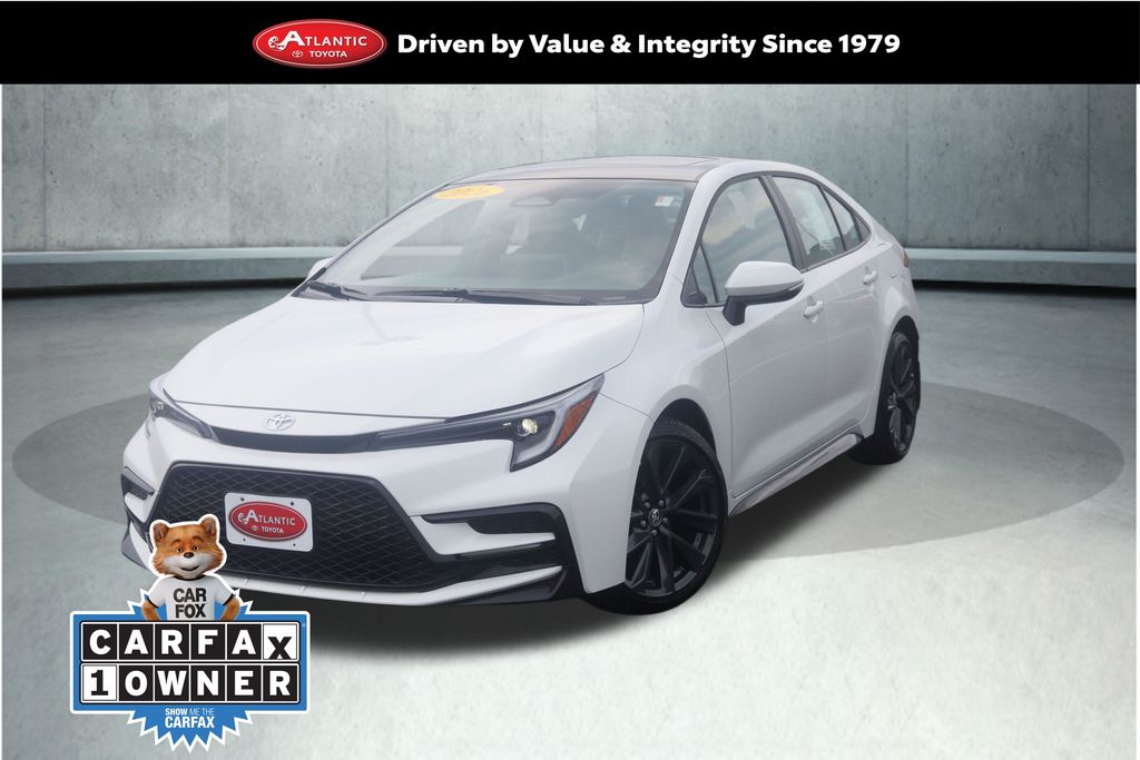 Wind Chill Pearl/Midnight Black Metallic 2026 Toyota Corolla Sedan Front-Wheel Drive Continuously Variable Transmission