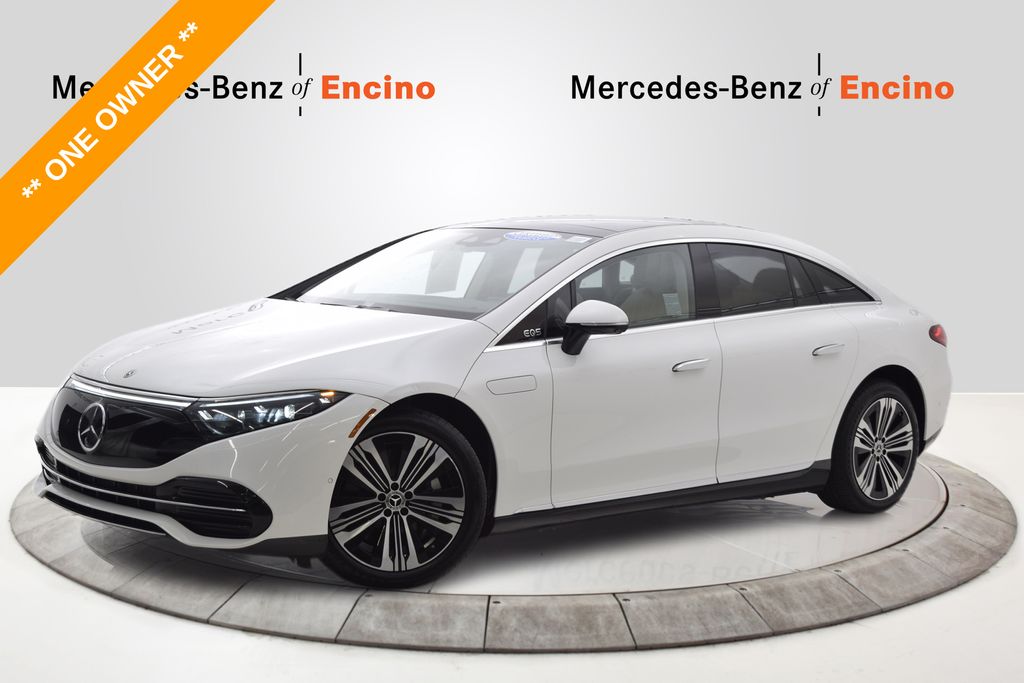 Polar White 2023 Mercedes-Benz EQS 450+ RWD Sedan Rear-Wheel Drive 1-Speed Automatic