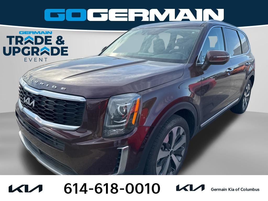 Red (Sangria) 2022 Kia Telluride S AWD SUV / Crossover All-Wheel Drive 8-Speed Automatic