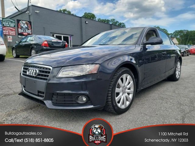 Black 2012 Audi A4 Sedan Front-Wheel Drive Continuously Variable Transmission
