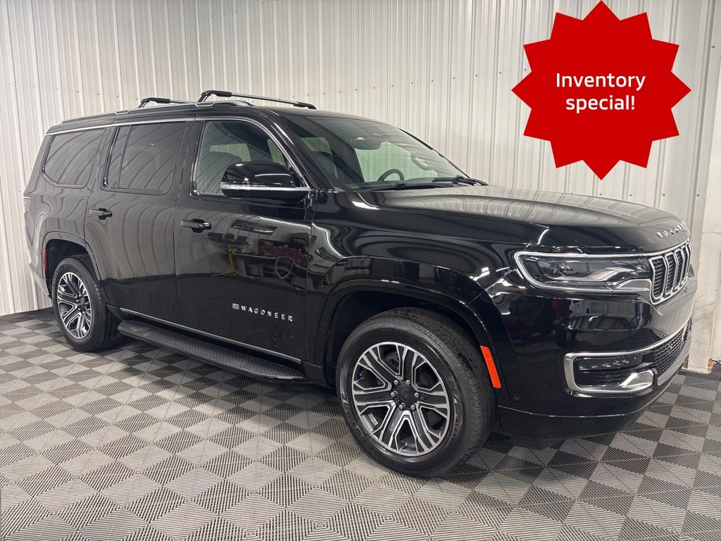 Diamond Black Crystal Pearlcoat 2023 Jeep Wagoneer SUV / Crossover Four-Wheel Drive 8-Speed Automatic