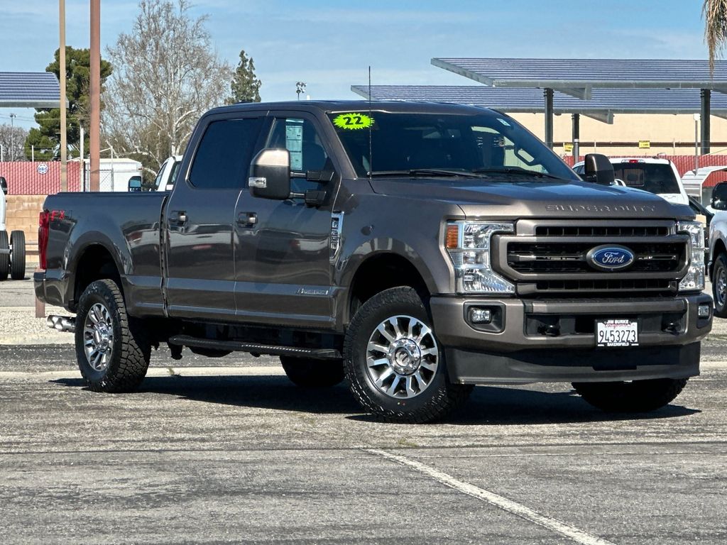 Stone Gray 2022 Ford F-250 Super Duty Lariat Crew Cab 4WD Pickup Truck Four-Wheel Drive Automatic