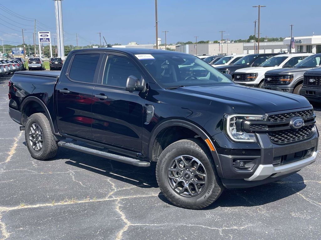 Shadow Black 2024 Ford Ranger Pickup Truck Four-Wheel Drive Automatic