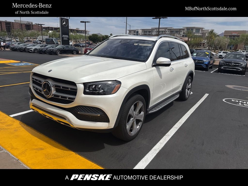 Diamond White Metallic 2021 Mercedes-Benz GLS 450 4MATIC SUV / Crossover All-Wheel Drive 9-Speed Automatic