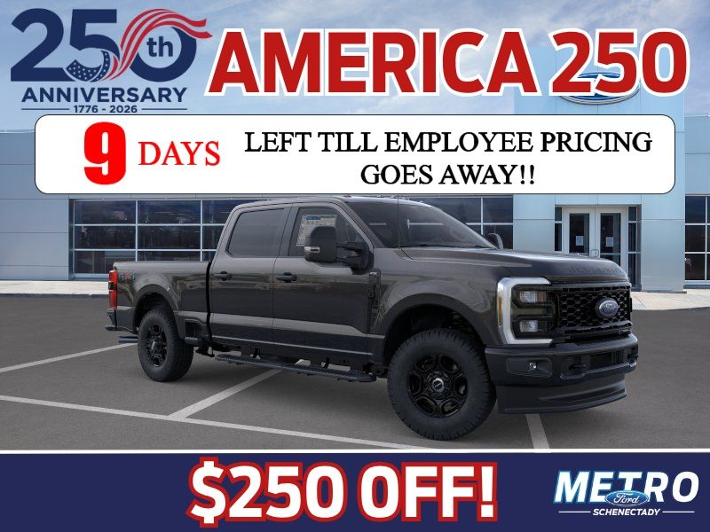 Agate Black Metallic 2026 Ford F-250 Super Duty Pickup Truck Four-Wheel Drive Automatic