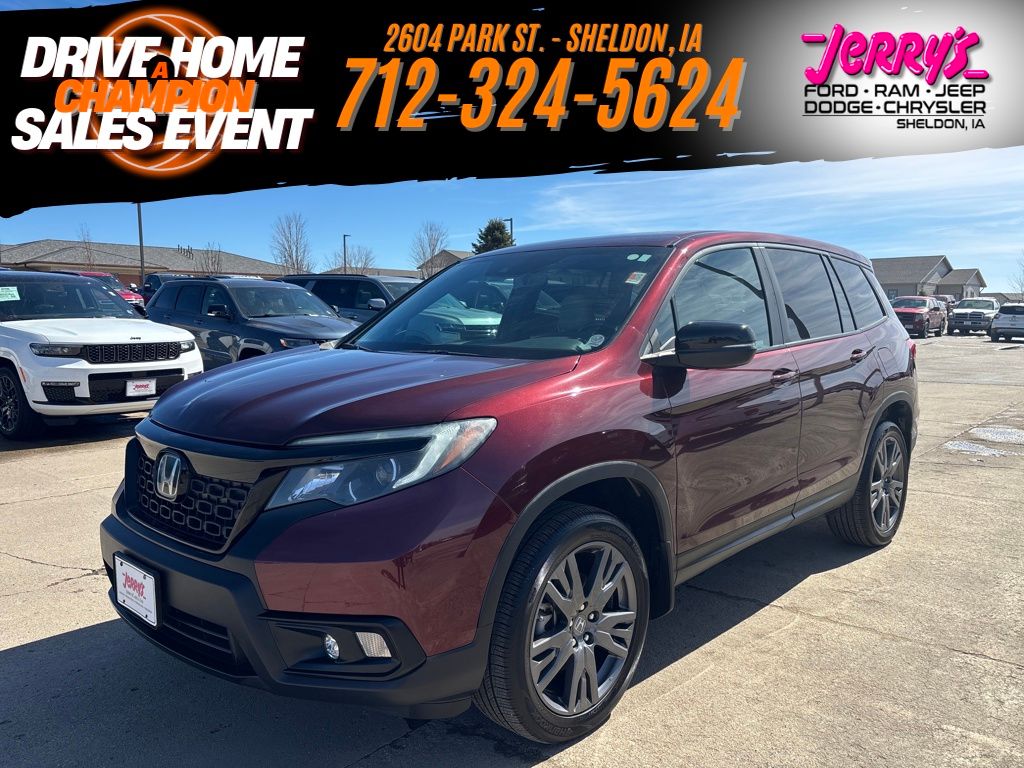 Red (Maroon) 2021 Honda Passport EX-L AWD SUV / Crossover All-Wheel Drive 9-Speed Automatic
