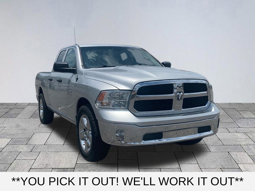 Bright Silver Clearcoat Metallic 2019 RAM 1500 Pickup Truck 4X2 8-Speed Automatic