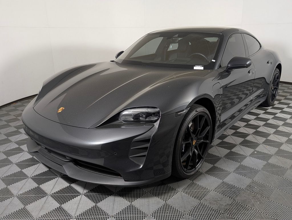 Gray (Volcano Grey Metallic) 2022 Porsche Taycan GTS Sedan AWD Sedan All-Wheel Drive 2-Speed Automatic