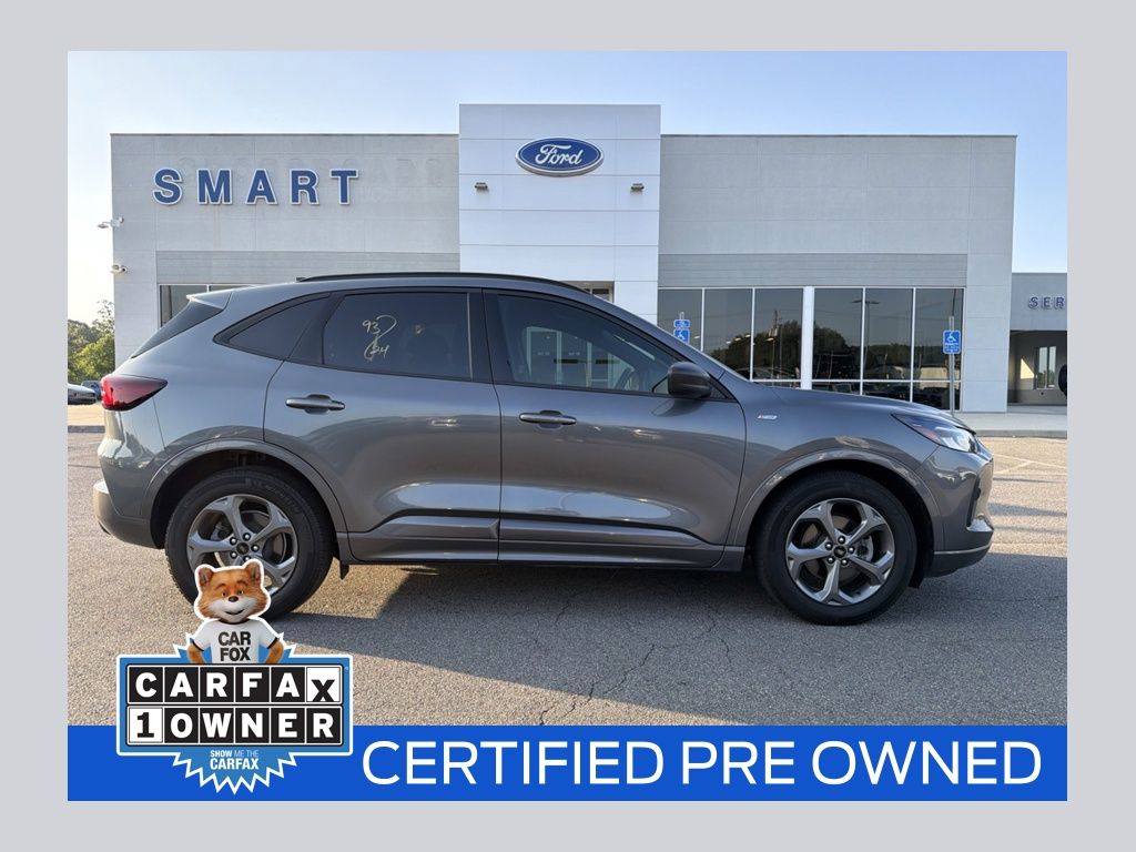 Carbonized Gray Metallic 2024 Ford Escape Hybrid SUV / Crossover Front-Wheel Drive Continuously Variable Transmission