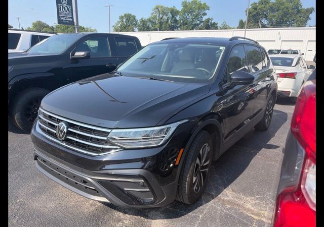 Deep Black 2024 Volkswagen Tiguan SUV / Crossover Front-Wheel Drive 8-Speed Automatic
