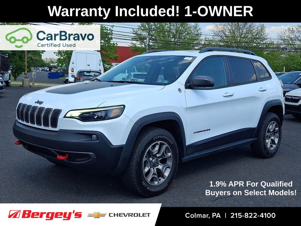 Bright White Clearcoat 2021 Jeep Cherokee SUV / Crossover Four-Wheel Drive 9-Speed Automatic